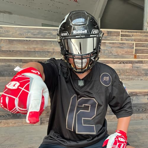 LeCool Football Mouth Guard ? Rhombic Chrome Design with Strap ? Maximum Protection & Airflow for Youth and Adult Athletes.