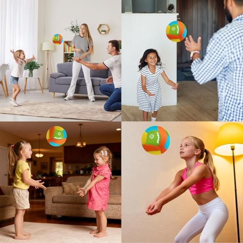 Soft Indoor Volleyball for Kids and Beginners - Safe, Silent, Vibrant Colors