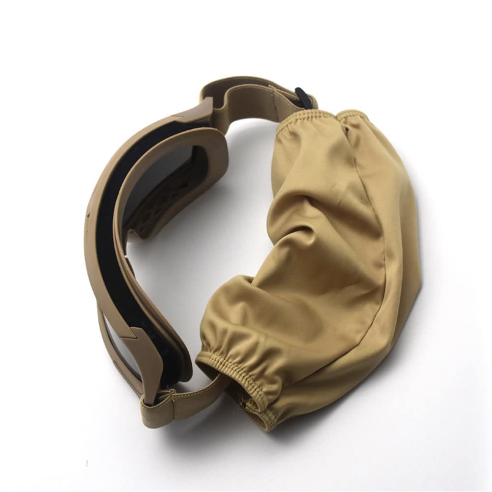 HARGLESMAN Airsoft Goggles Tactical Safety Goggles Anti Fog Glasses with Interchangeable Lenses Hunting Cycling Paintball (Sand)