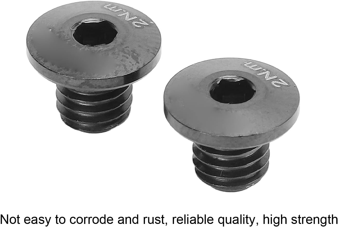 Keenso Oil Cylinder Lid Bolt,Titanium Alloy Lightweight Hydraulic Brake Screw for M7000 M8000 M9000 M9020 (Gold)