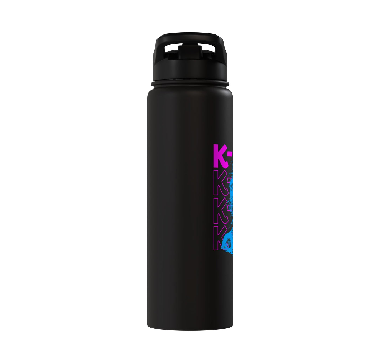 K-Pop Fan Girl - Vintage Korean K-Pop Music Lover Stainless Steel Insulated Water Bottle