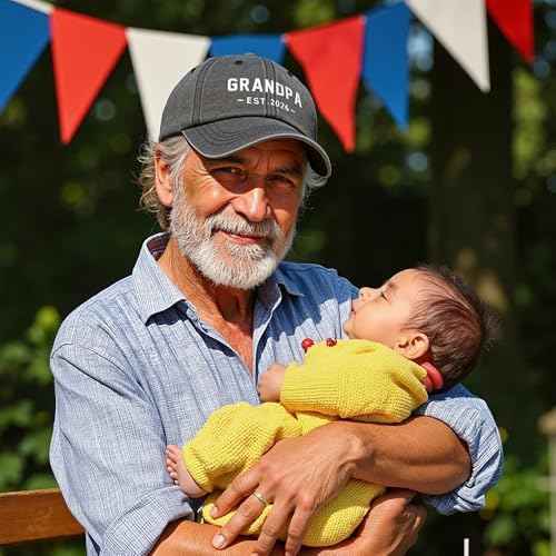 New Grandpa Gifts, First Time 2026 Promoted to Grandpa to be Gifts, Grandfather Hat, Adjustable Baseball Caps
