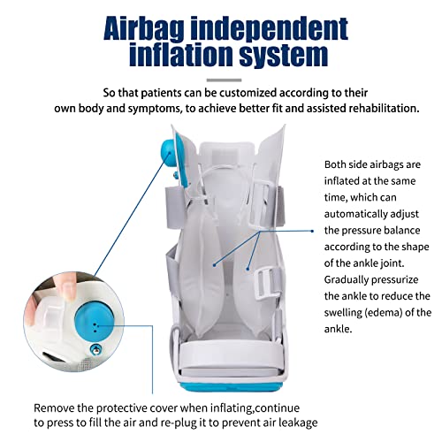 Medical Inflatable Walking Boot for Fractures & Ankle Support - L / Manual Inflation