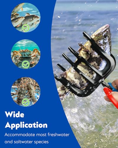 Pawfly 2 or 3 Claw Fish Gripper - Non-Slip Portable Fish Handling Tool