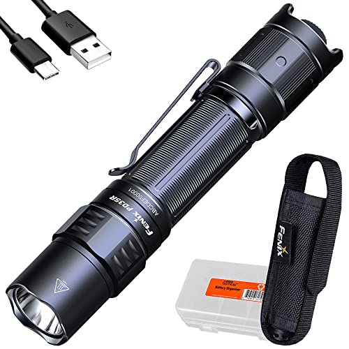 Fenix PD35R Tactical Flashlight, USB-C Rechargeable, 1700 Lumen with Organizer
