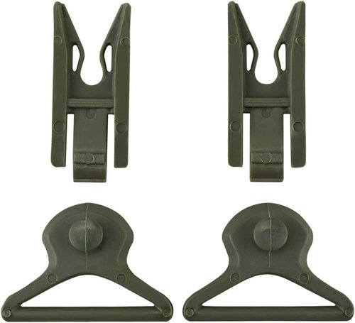 WarmHeartting Tactical Helmet Side Rails Swivel Goggle Clip for 36MM Wide Goggle Straps Airsoft Helmet Accessories for ARC Rail Equipped ACH/MICH/Fast Helmet