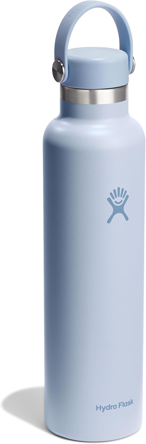 Hydro Flask Water Bottle - Insulated Stainless Steel - Non Spill, Leakproof in 24 Oz White