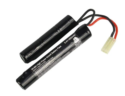 BULLDOG AIRSOFT Universal Smart AEG Charger Any 6V-12V Battery 1.0A/2.0A & NiMH High Power 9.6V 1600mAh Battery Buterfly Nunchuck Pack AEG Guns Mini Tamiya