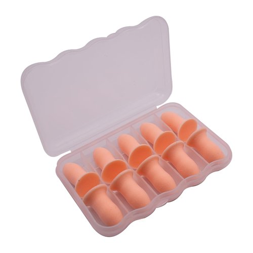 Soft Foam Shooting Ear Plugs - 5 Pair Plus Travel Case, Comfortable Earplugs for Hunting, Tactical, Target, Skeet and Trap Shooting (Orange, One Size)