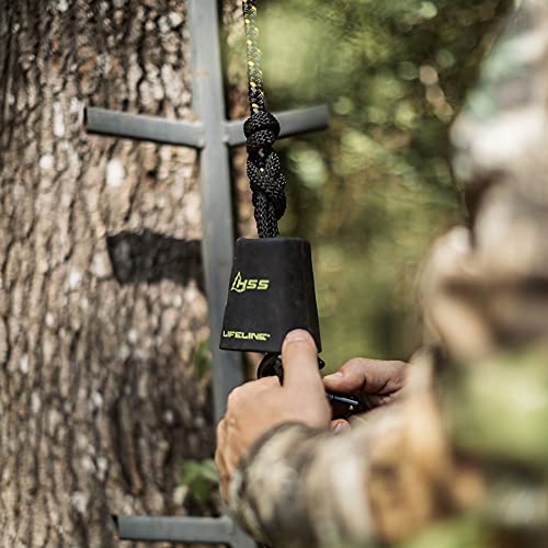 Hunter Safety System 30' Reflective Lifeline with Silent Climbing & Ground-to-Stand Fall Protection