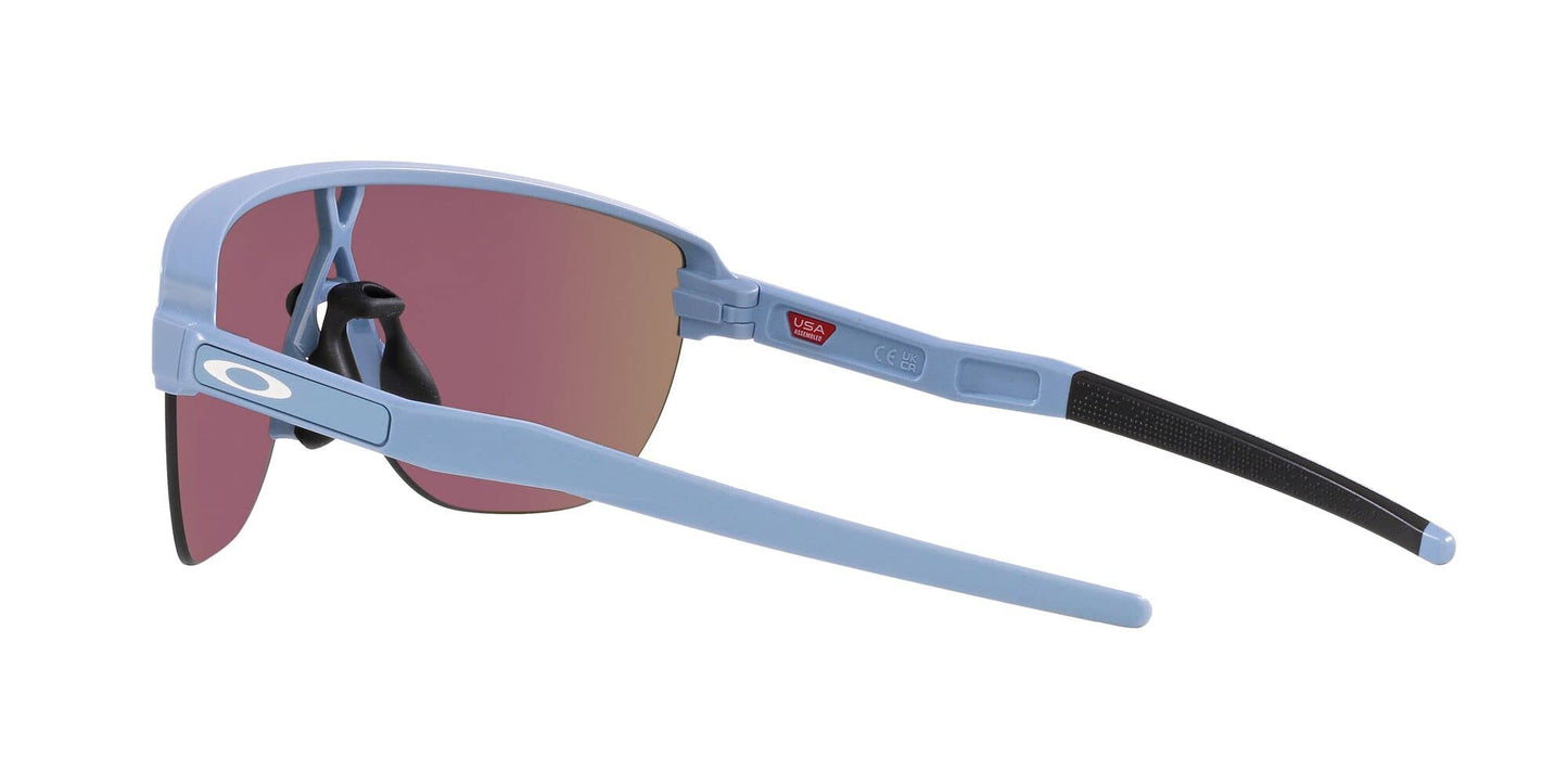 Oakley Mens OO9248A Corridor Low Bridge Fit Rectangular Sunglasses, Matte Stonewash/Prizm Sapphire, 42 mm