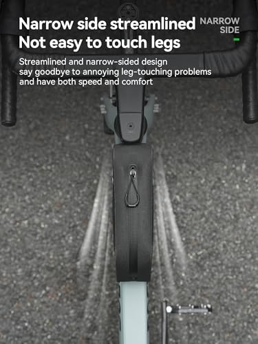 ROCKBROS Waterproof Top Tube Bike Frame Bag with Support Plate - Black