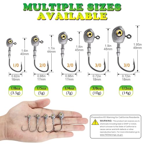 Natural Color 1/4oz Swimbait Jig Head - 15 Pcs Freshwater Saltwater Fishing