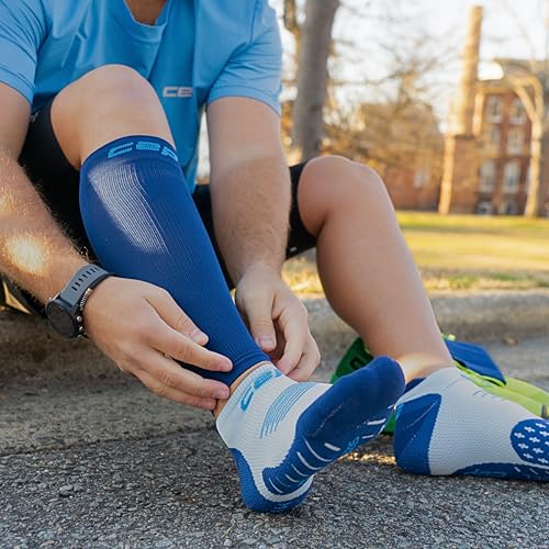 Men's Black Large Calf Compression Sleeves Support Shin Splint Relief