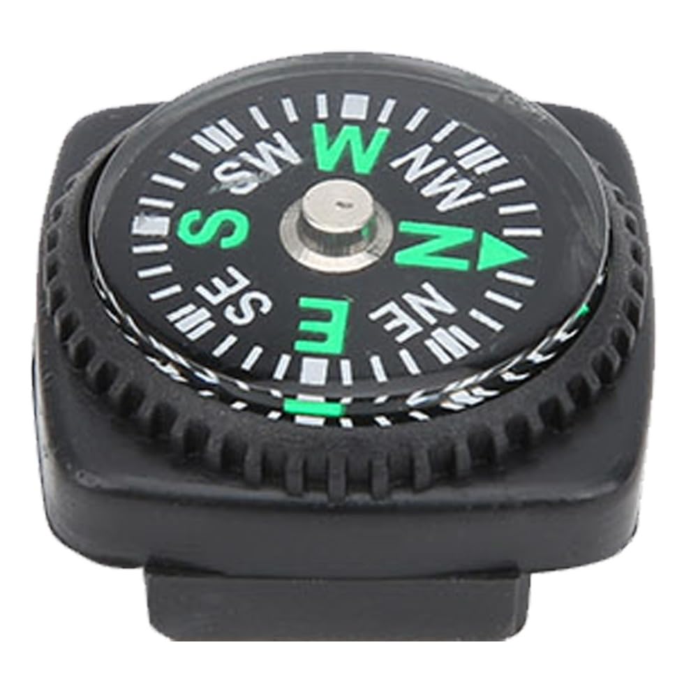 Chiffonade 25Pcs Mini Compass High Sensitivity Navigation Tool Compass for Outdoor Gear Camping Hiking Adventure Activities Accessory(Black)