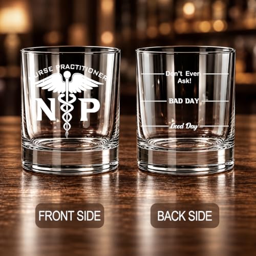 Whiskey Glasses Set with Gift Box - 11 oz Clear Lead-Free Glass