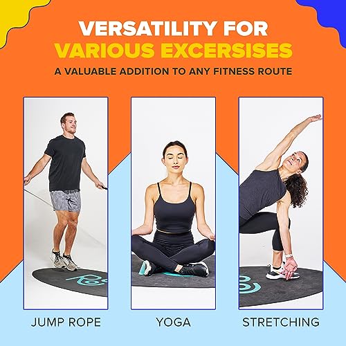 X-Large Non-Slip Jump Rope Mat 71x36 Inches for Indoor & Outdoor Workouts