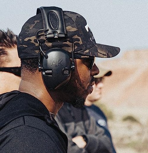 AKT1 Sport Sound Amplification Earmuff, Premium Ear Pro for Shooting, NRR 25