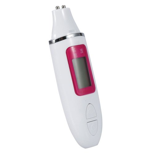 Facial Skin Tester, 2 Colors Digital LCD Display Precision Skin Sensor Tester Facial Water Oil Analyzer (White)