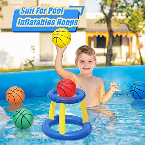 Yellow Foam Mini Basketball Balls 5 Inch Set for Indoor Hoops & Sensory Play - 3 Pack