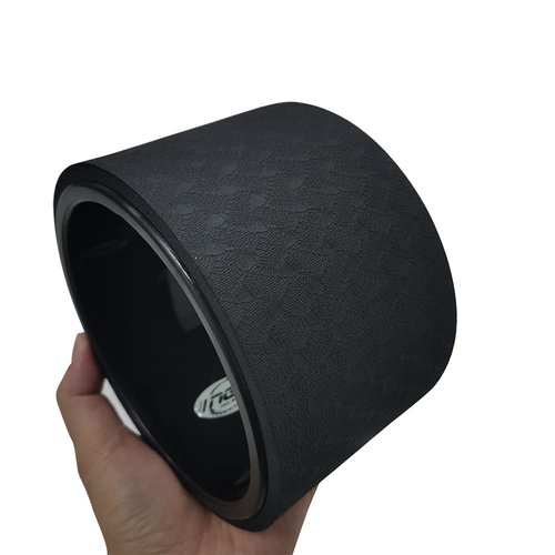 NGT Yoga Wheel 6 inch Wheels For Back Pain Strongest and Most Comfortable Dharma Yoga Prop Wheel(6'' black-green)