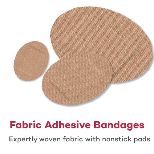 Dealmed Oval Spot Bandages - Latex-Free Non-Stick Wound Care - 300 Count (3 Pack, 100 Count Each)