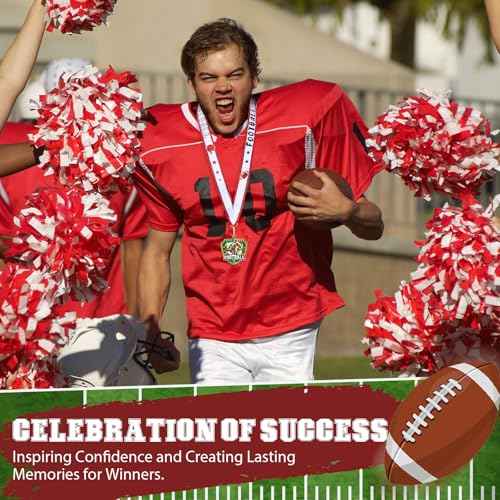 12/24/36 Pcs 2.56" Award Medals Bulk with Neck Ribbon Sport Winner Medal Trophy for Team Tournaments Prize Participation Competitions School Match Party Favors