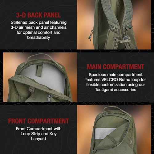 Vertx Long Walks Pack 15L Tactical Backpack Concealed Carry EDC Gear Bag for CCW, Travel, Work, Hiking, Outdoors, It's Black