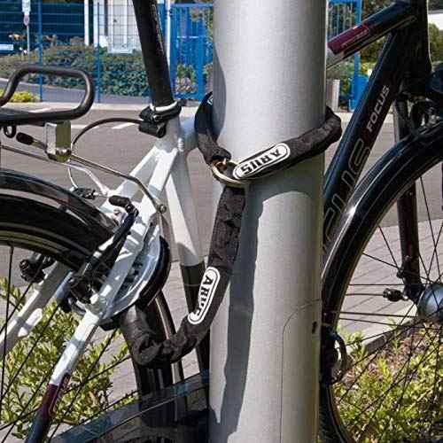 ABUS Frame Lock Mortise Chain, Adaptor Chain 6KS, 6 mm Thick Chain Lock, Secondary Security for Bicycles, Black