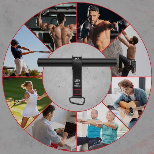 Forearm Strengthener Wrist Roller - Black | Hand & Grip Exercise Tool