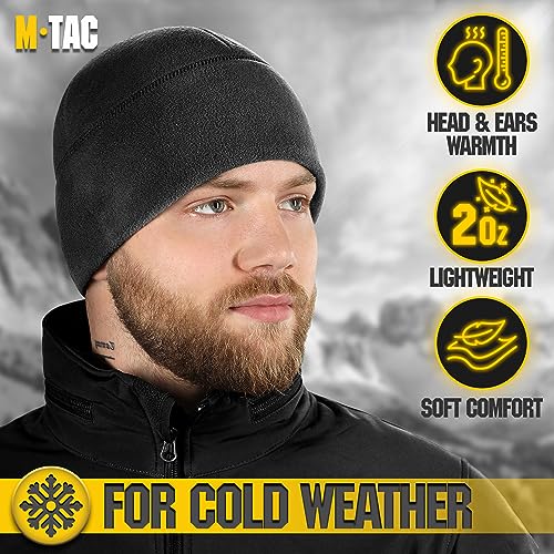 M-Tac Fleece Watch Cap - Tactical Beanie Hat Winter Skull Cap with Slimtex