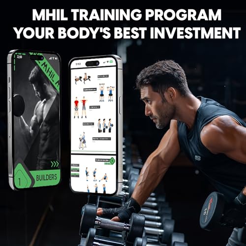 MhIL Workout Gloves for Men ? Comfortable Gym Gloves for Men with Enhanced Grip for Safety and Hand Protection ? Weight Lifting Protection with Wrist Wraps Support for Performance Boost and Style