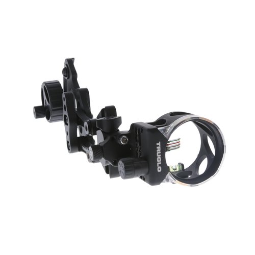 TruGlo Range Rover М4 4-Pin Highly-Visible Micro-Adjustable Archery Hunting Bow Sight - Adjustable Quiver Mount Included - Right-Handed