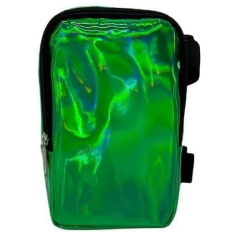 Holographic Thigh Pack Waist Bag with Adjustable Straps – Colorful Leg Bag for Women (Variation: Black)