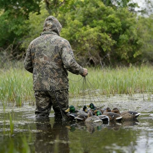Tangle-Free Duck Decoy Rigs Weights 4oz 36in & 48in - 12 Pack