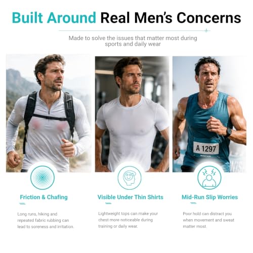 SCICOFIX 60pcs Tan Nipple Covers Men Running Anti-Chafing Tape for Marathon Sports