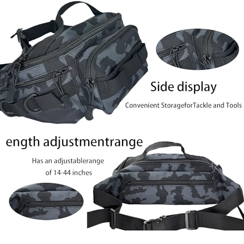 Fishing Fanny Pack for Men -Fishing Fanny Pack-Lightweight and Fishing Sling Pack