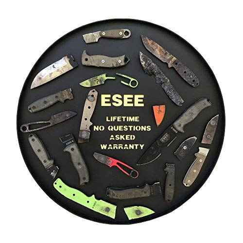 ESEE Knives Candiru Desert Tan w/Handle, Molded Polymer Sheath, and Clip Plate
