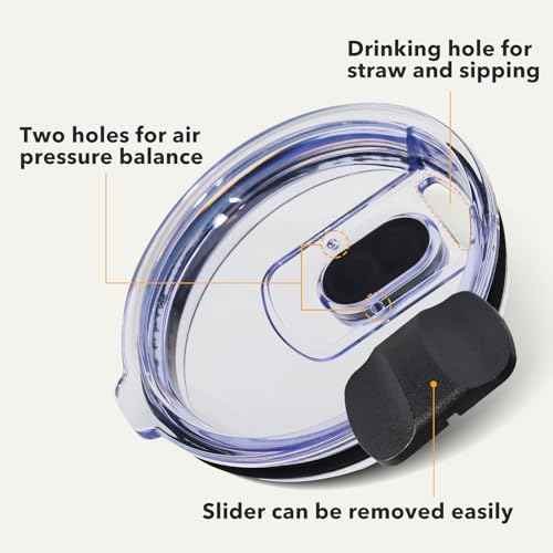 Magnetic 30 oz Tumbler Lid Compatible with Rtic Coffee Travel Mug 30oz ONLY,Splash Proof And BPA Free Replacement Lid,2Pack(OLD Rtic 30oz Not Fit)