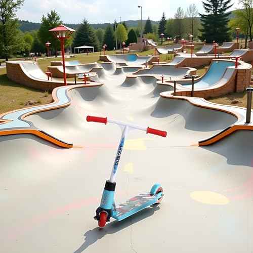 1PC Mini Finger Scooter Two Wheel Scooter Children's Finger Training Toys Mini Finger Skateboards Finger Toys Tech Deck Skatepark,Novelty Toys and Amusements (Blue Random)