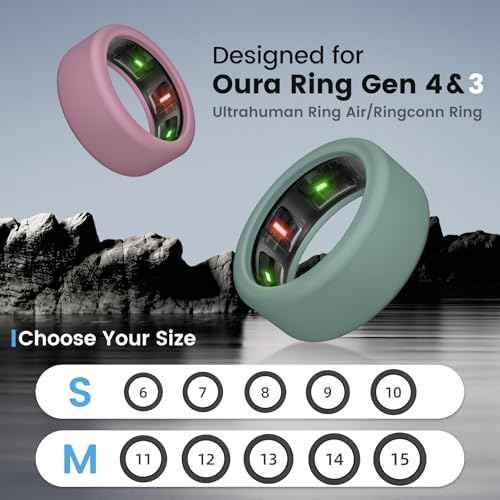 10 Pack Ring Cover Compatible with Oura Ring Gen 4/Ceramic, Oura Ring Gen 3, Anti-Scratch Elastic Silicone Oura Ring Protector Case for Men Women Working Out Gym (10Collors-1, S (6/7/8/9/10))