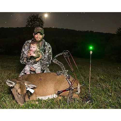 6PCS Lighted Nocks for Arrows with .246/ .244/ .233/ .204/ .165 Inside Diameter Bolts with ON/Off Switch Light up Knocks Compound Bow Arrow Nocks for Hunting Shooting