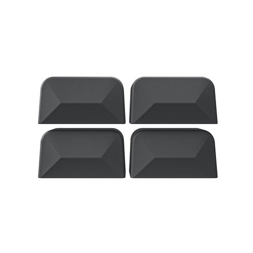 LUCKEASY 4PCS 1st Row Rail End Shells Assembly Fit for Tesla Model Y Juniper 2025 2026 Roof Rack Cover Cap TPE Black without Tape