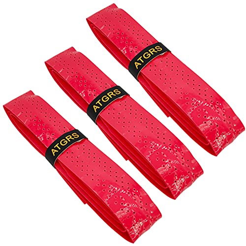 Tennis Grip Tape Absorbent Anti-Slip Overgrip for Racket Handle - Red