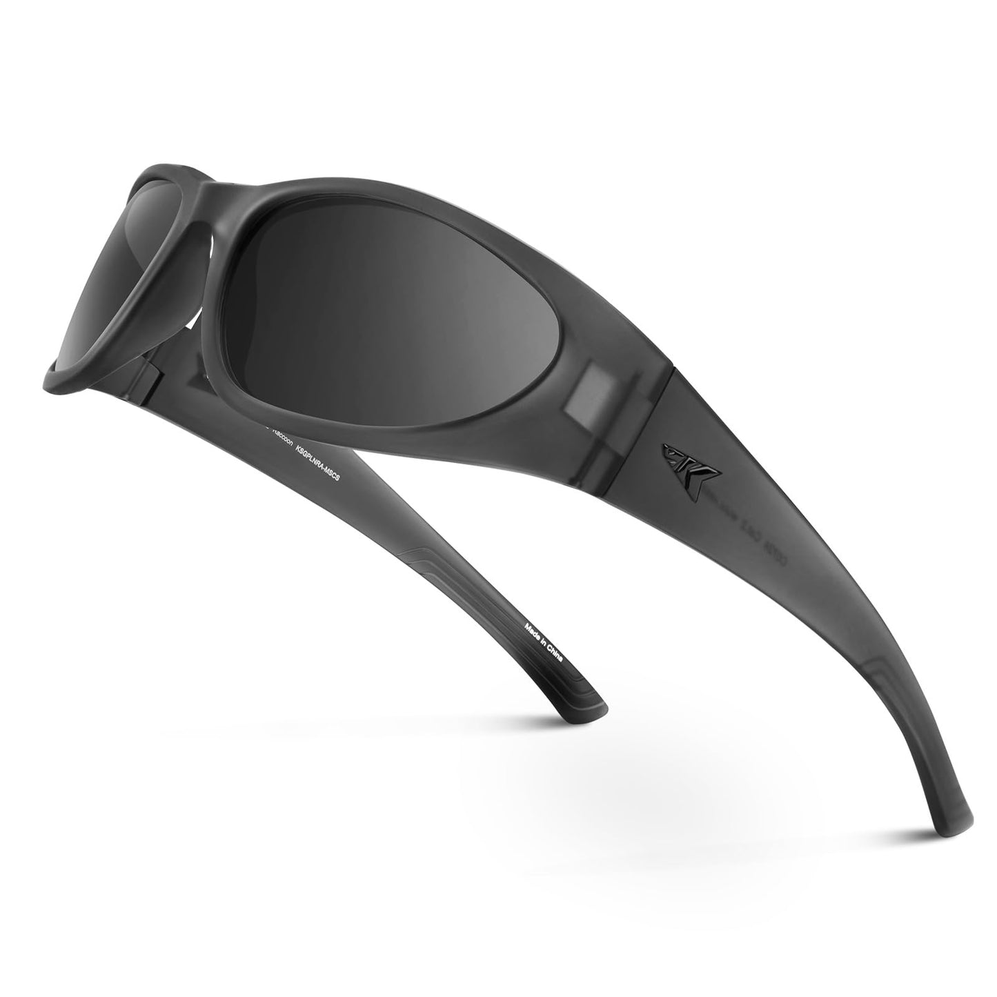 KastKing Raccoon Polarized Sport Sunglasses for Men and Women, Wide Temple Wrap, Ideal for Driving Fishing Cycling Running