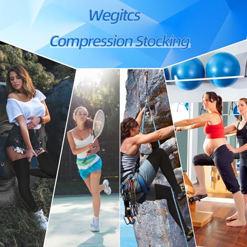 20-30mmHG Compression Stockings for Women & Men Thigh High Socks