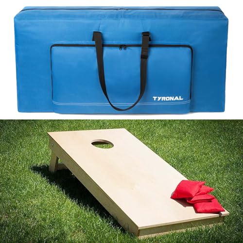 Blue Cornhole Carrying Case Fits 4x2 Regulation Boards with Pockets