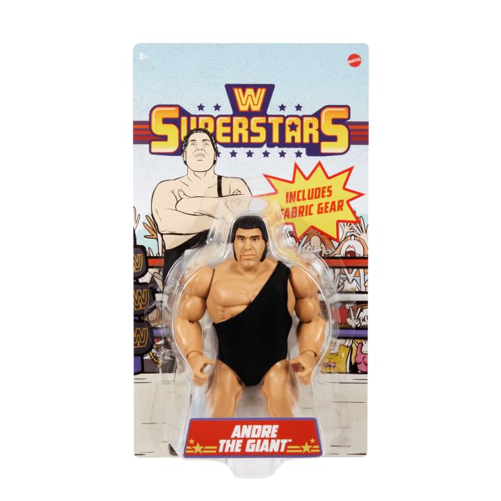 WWE Andre The Giant 6-Inch Retro Action Figure, Wrestling Collectible