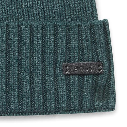 BOSS Mens Fati Ribbed Knit Hat