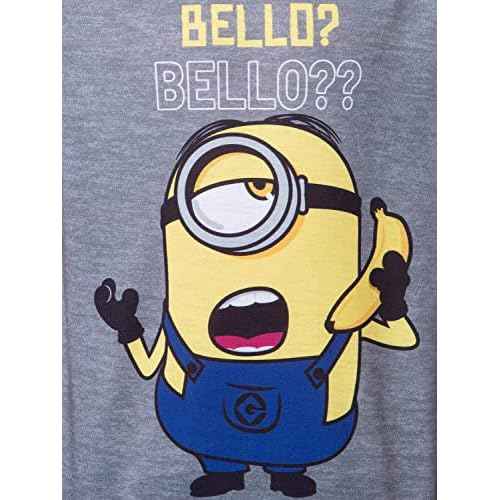 Despicable Me Boys' Minions Bello? Raglan Sleep Pajama Set Shorts Shirt